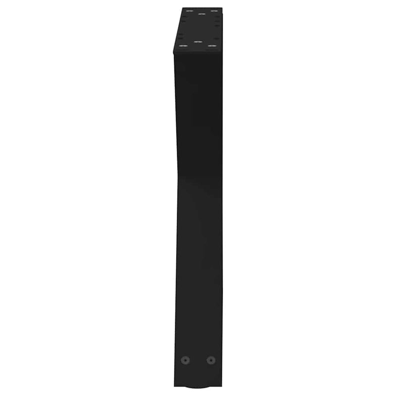 vidaXL 2 db fekete acél dohányzóasztal láb 60 x (42-43,3) cm