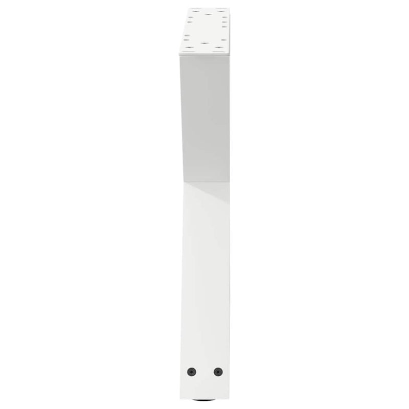 vidaXL 2 db fehér dohányzóasztal láb 60 x (42-43,3) cm acél dohányzóasztal láb