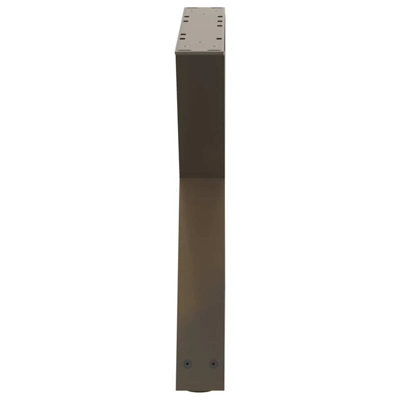 vidaXL 2 db natúr acél dohányzóasztal láb 60 x (42-43,3) cm acél