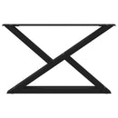 vidaXL 2 db fekete acél dohányzóasztal láb 70 x (42-43,3) cm