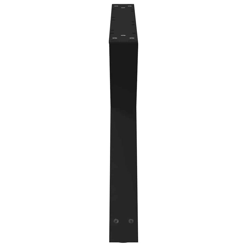 vidaXL 2 db fekete acél dohányzóasztal láb 70 x (42-43,3) cm