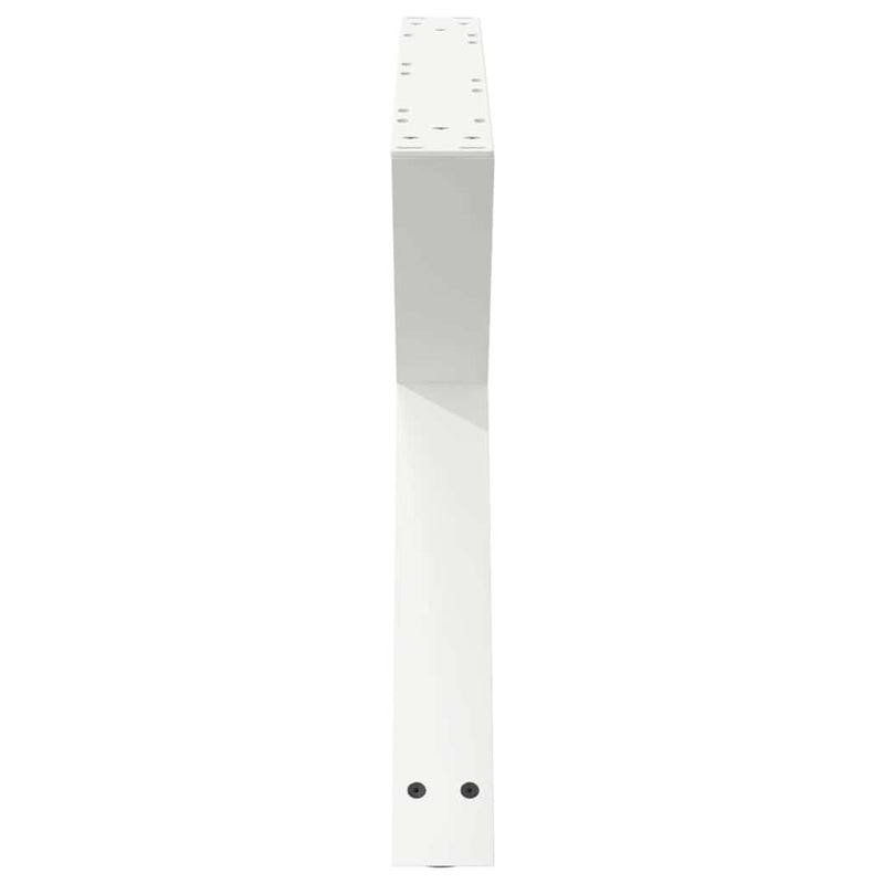 vidaXL 2 db fehér dohányzóasztal láb 70 x (42-43,3) cm acél dohányzóasztal láb