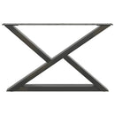 vidaXL 2 db antracitszürke acél dohányzóasztal láb 70 x (42-43,3) cm