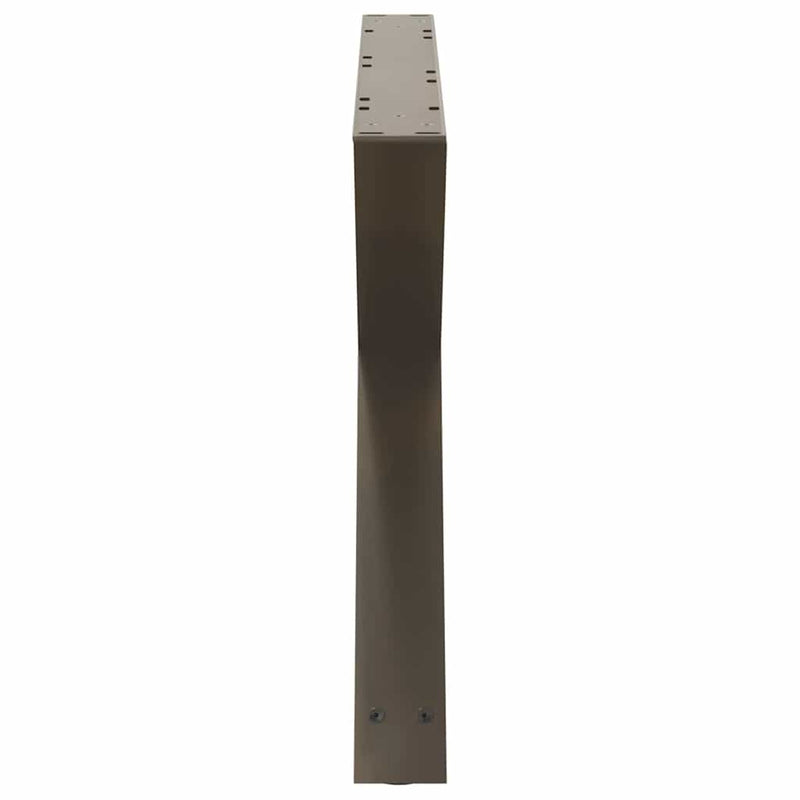 vidaXL 2 db natúr acél dohányzóasztal láb 70 x (42-43,3) cm acél