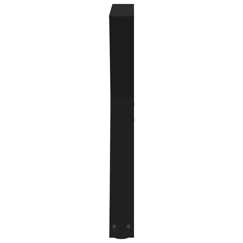 vidaXL 2 db fekete acél étkezőasztal láb 50 x (72-73,3) cm
