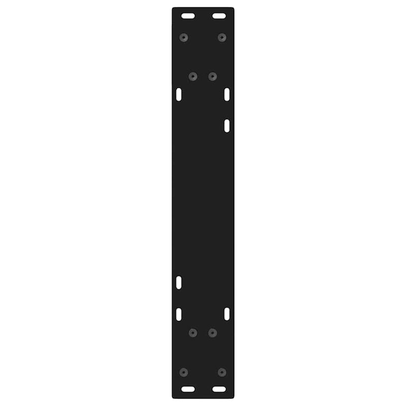 vidaXL 2 db fekete acél étkezőasztal láb 50 x (72-73,3) cm