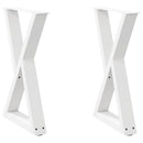 vidaXL 2 db fehér étkezőasztal láb 50 x (72-73,3) cm acél étkezőasztal láb