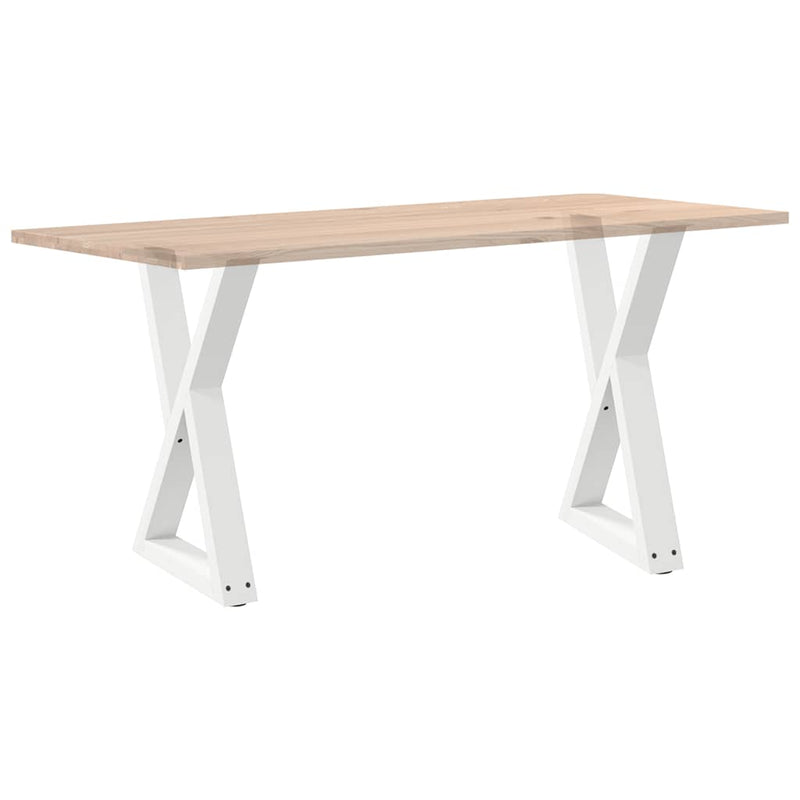 vidaXL 2 db fehér étkezőasztal láb 60 x (72-73,3) cm acél étkezőasztal láb