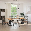 vidaXL 2 db fekete acél étkezőasztal láb 70 x (72-73,3) cm