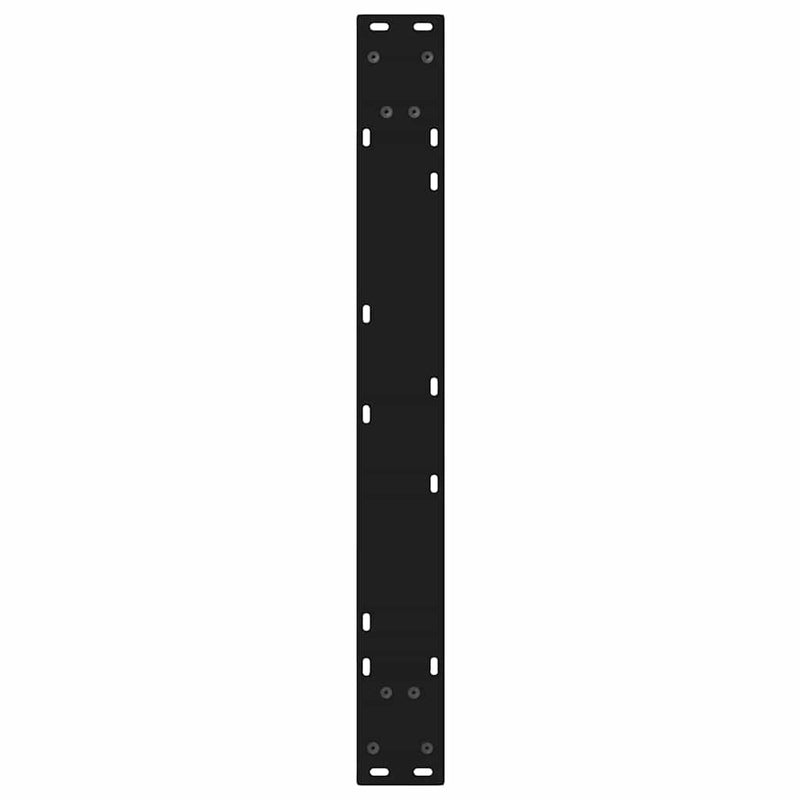 vidaXL 2 db fekete acél étkezőasztal láb 70 x (72-73,3) cm