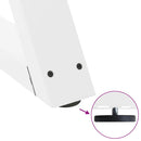 vidaXL 2 db fehér étkezőasztal láb 70 x (72-73,3) cm acél étkezőasztal láb