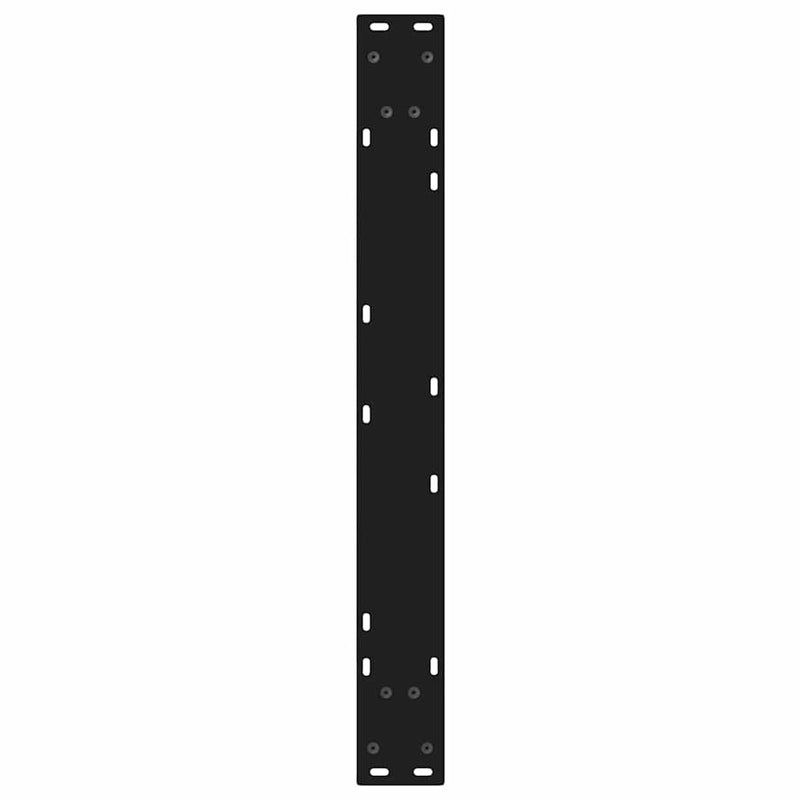 vidaXL 2 db fekete acél étkezőasztal láb 80 x (72-73,3) cm