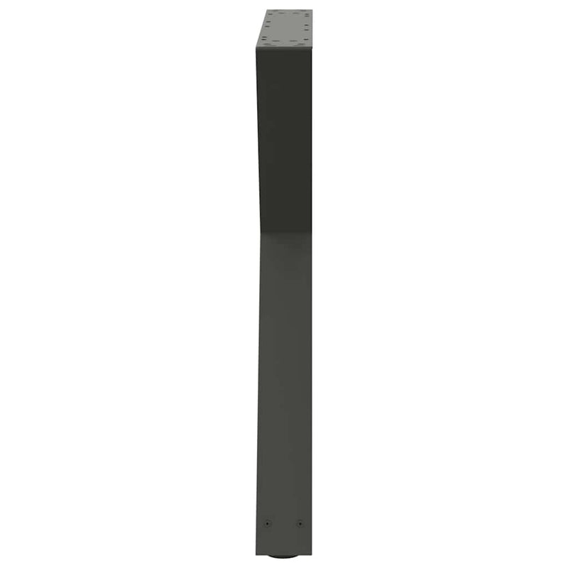 vidaXL 2 db antracitszürke acél étkezőasztalláb 80x(72-73,3) cm