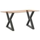 vidaXL 2 db antracitszürke acél étkezőasztalláb 80x(72-73,3) cm