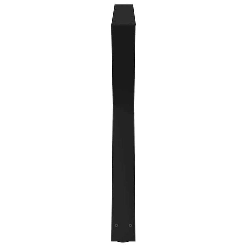 vidaXL 2 db fekete acél étkezőasztal láb 90 x (72-73,3) cm