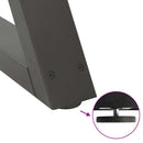 vidaXL 2 db antracitszürke acél étkezőasztalláb 90 x (72-73,3) cm