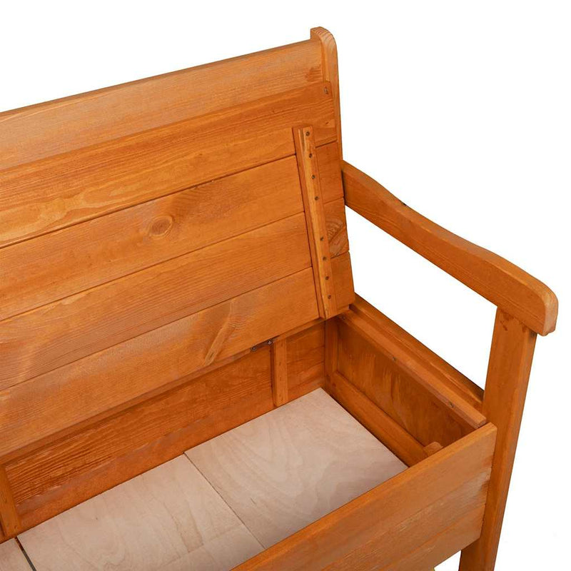 vidaXL Kerti pad Barna 119 x 76 x 44cm Tömör fenyőfa