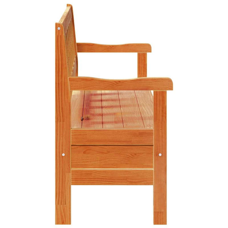 vidaXL Kerti pad Barna 119 x 76 x 44cm Tömör fenyőfa