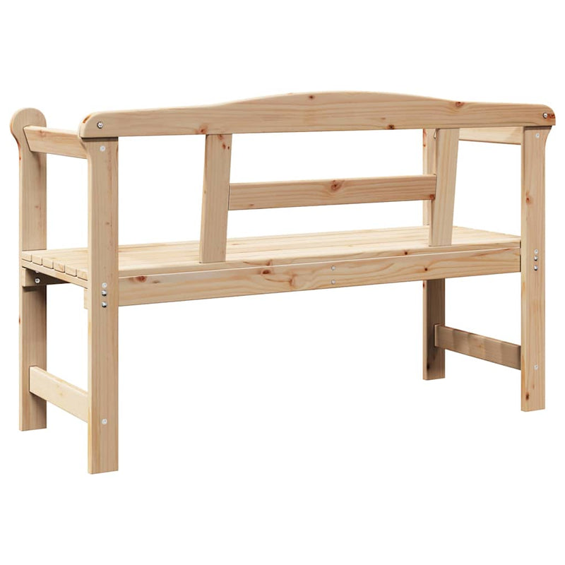 vidaXL Kerti pad Barna 119 x 76 x 44cm Tömör fenyőfa