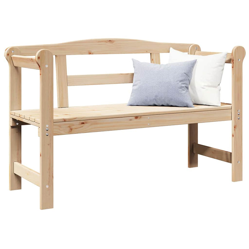 vidaXL Kerti pad Barna 119 x 76 x 44cm Tömör fenyőfa