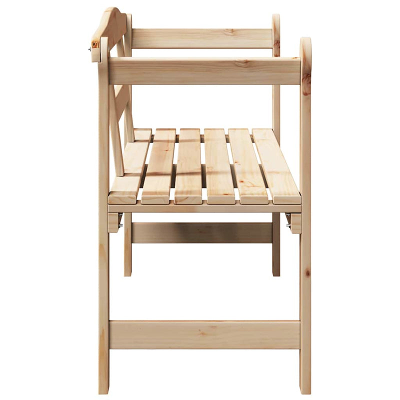 vidaXL Kerti pad Barna 119 x 76 x 44cm Tömör fenyőfa