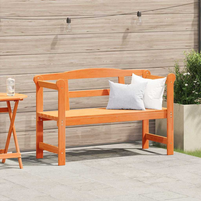 vidaXL Kerti pad Barna 119 x 76 x 44cm Tömör fenyőfa
