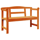 vidaXL Kerti pad tárolóval Barna 119 x 44 x 76 cm Tömör fenyőfa