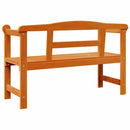vidaXL Kerti pad tárolóval Barna 119 x 44 x 76 cm Tömör fenyőfa