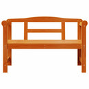 vidaXL Kerti pad tárolóval Barna 119 x 44 x 76 cm Tömör fenyőfa