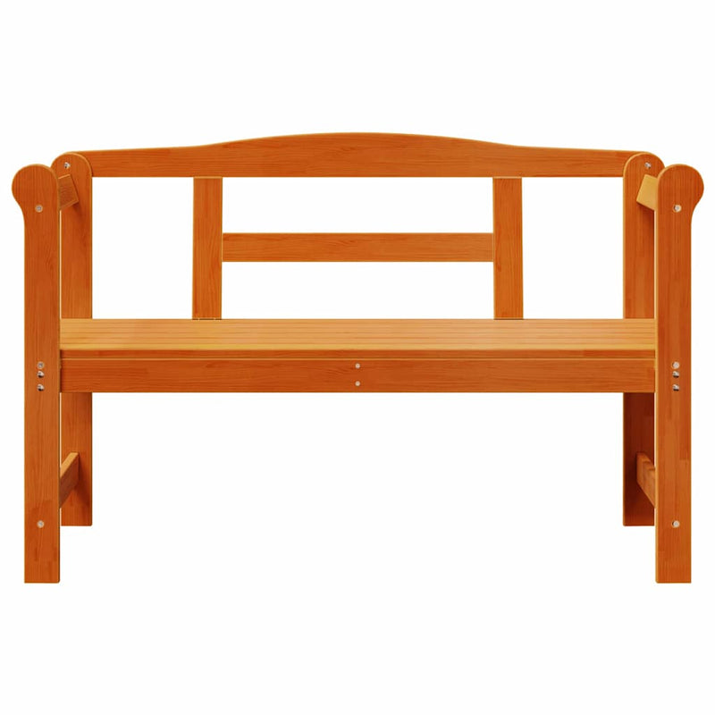 vidaXL Kerti pad Barna 119 x 76 x 44cm Tömör fenyőfa