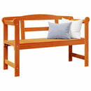 vidaXL Kerti pad tárolóval Barna 119 x 44 x 76 cm Tömör fenyőfa