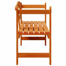 vidaXL Kerti pad tárolóval Barna 119 x 44 x 76 cm Tömör fenyőfa