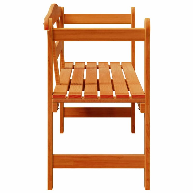 vidaXL Kerti pad Barna 119 x 76 x 44cm Tömör fenyőfa