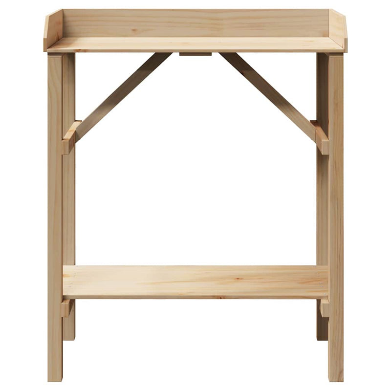 vidaXL Növényállványok Barna 75 x 40 x 90 cm Masszív fenyő fa