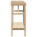 vidaXL Növényállványok Barna 75 x 40 x 90 cm Masszív fenyő fa