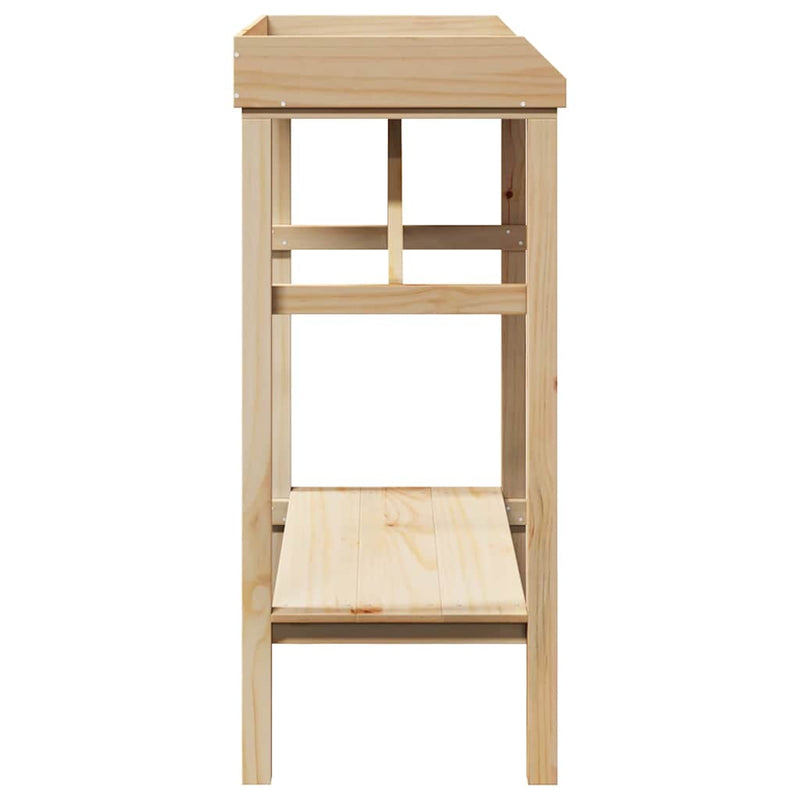 vidaXL Növényállványok Barna 75 x 40 x 90 cm Masszív fenyő fa