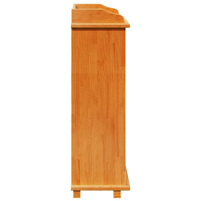 vidaXL Borpolc Barna 90 x 60 x 30 cm Tömör fenyőfa