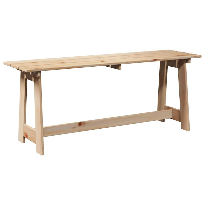 vidaXL Kerti pad Barna 119 x 35 x 47 cm Masszív fenyő fa