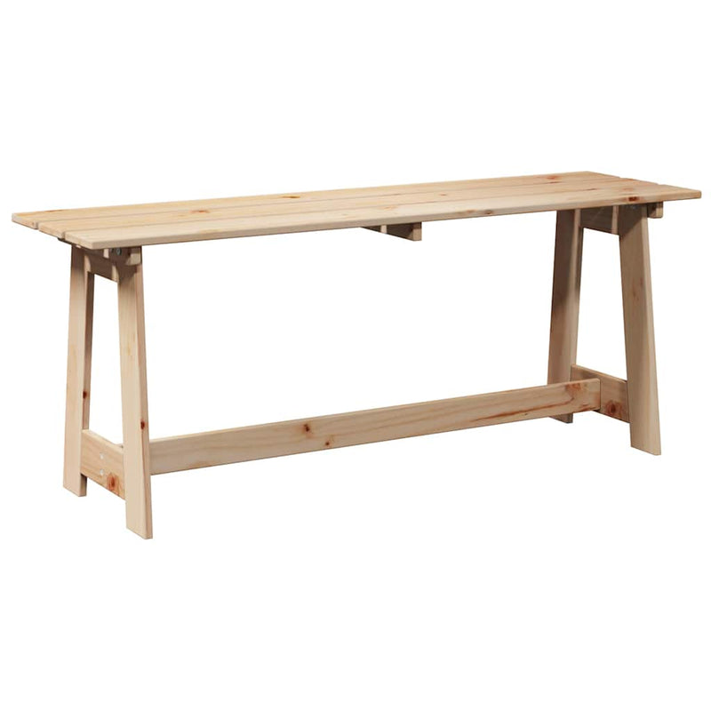 vidaXL Kerti pad Barna 119 x 35 x 47 cm Masszív fenyő fa