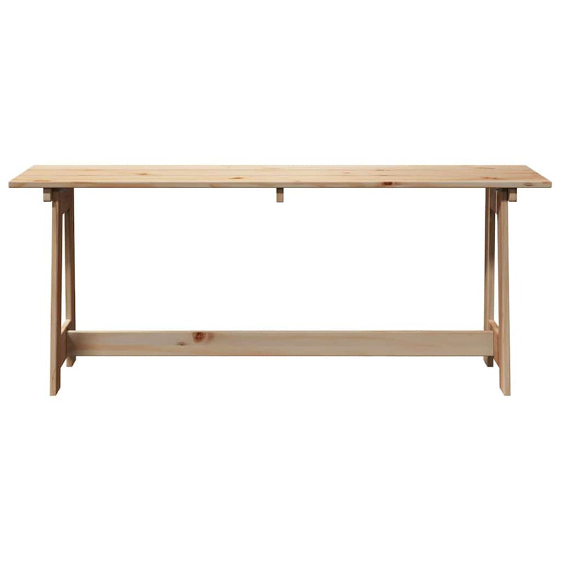 vidaXL Kerti pad Barna 119 x 35 x 47 cm Masszív fenyő fa