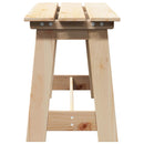 vidaXL Kerti pad Barna 119 x 35 x 47 cm Masszív fenyő fa