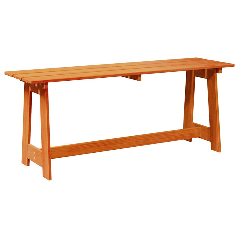 vidaXL Kerti pad Barna 119 x 35 x 47 cm Tömör fenyőfa