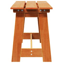 vidaXL Kerti pad Barna 119 x 35 x 47 cm Tömör fenyőfa