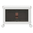 vidaXL egymásra rakható tárolódoboz kerekekkel 28 L 48,5x29,5x33 cm