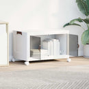 vidaXL egymásra rakható tárolódoboz kerekekkel 75 L 64x40x41 cm