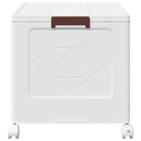 vidaXL egymásra rakható tárolódoboz kerekekkel 75 L 64x40x41 cm