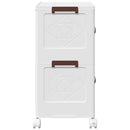 vidaXL egymásra rakható tárolódoboz kerekekkel 2 rétegű 28 L