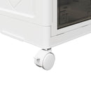 vidaXL egymásra rakható tárolódoboz kerekekkel 2 rétegű 28 L