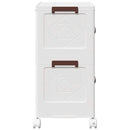 vidaXL egymásra rakható tárolódoboz kerekekkel 2 szintes 75 L