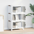 vidaXL egymásra rakható tárolódoboz kerekekkel 3 rétegű 28 L